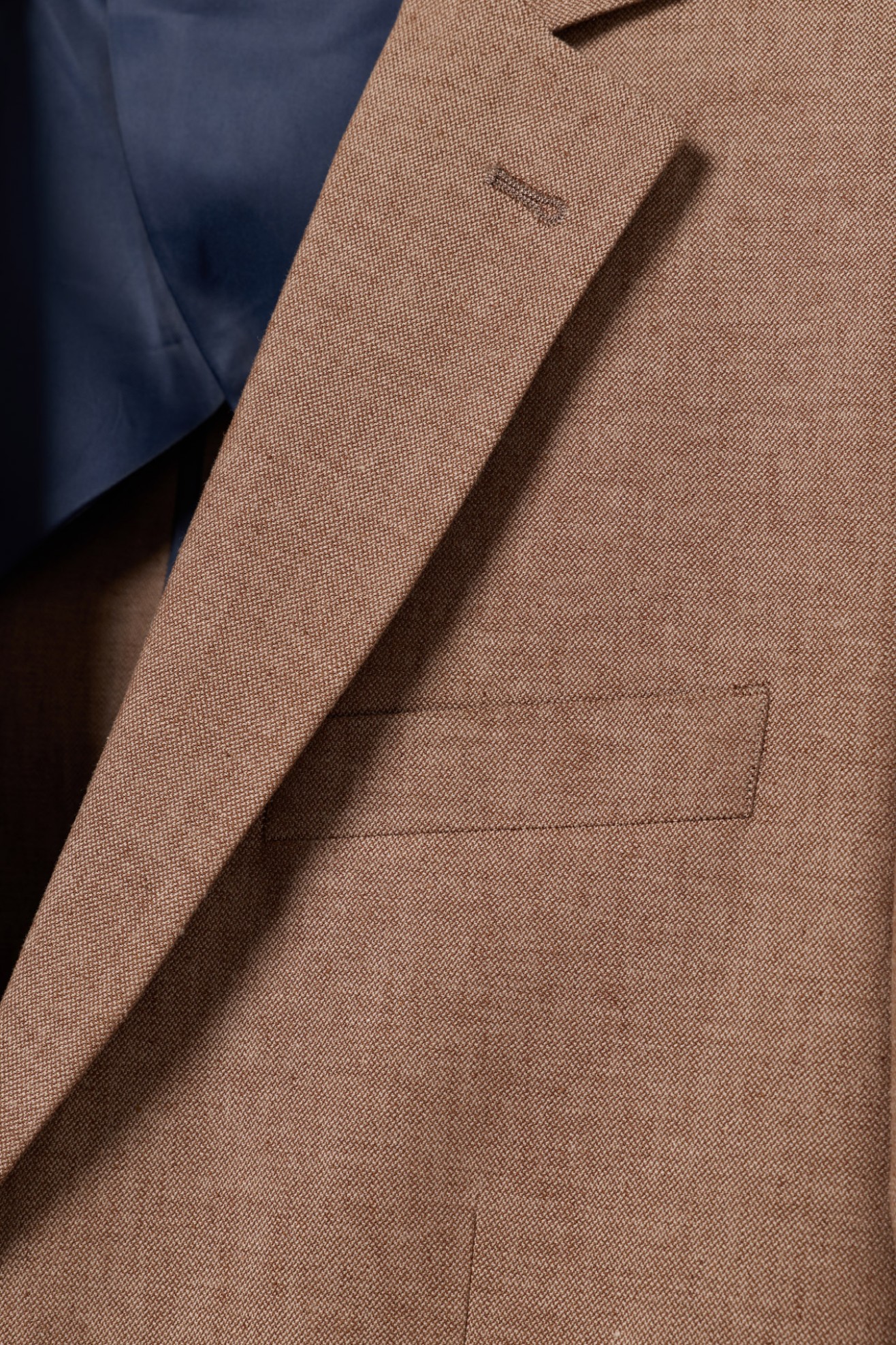 Blazer em linho e algod�o slim fit