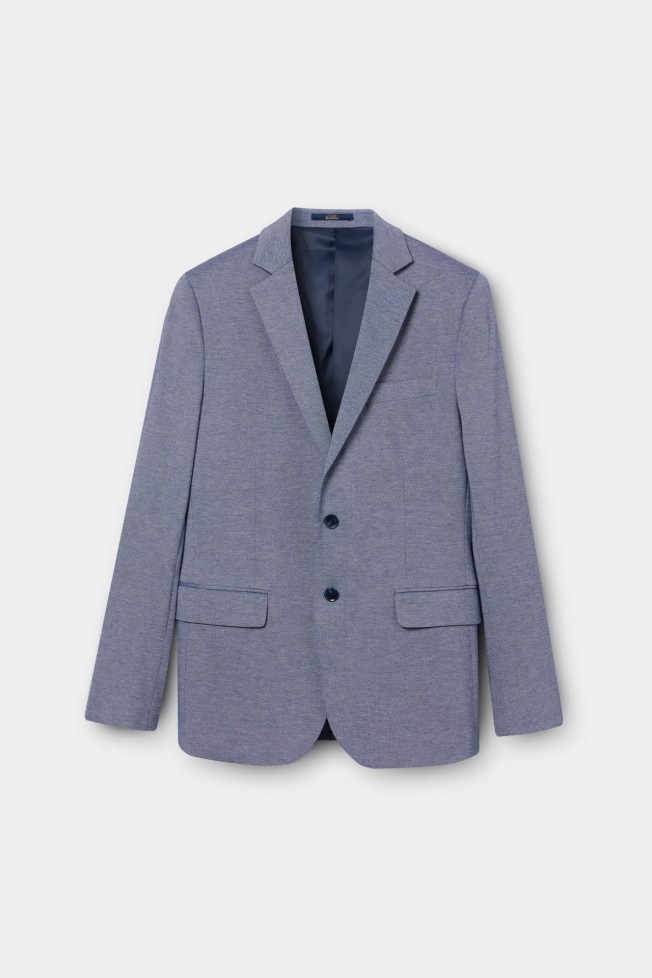 Blazer slim fit em algod�o