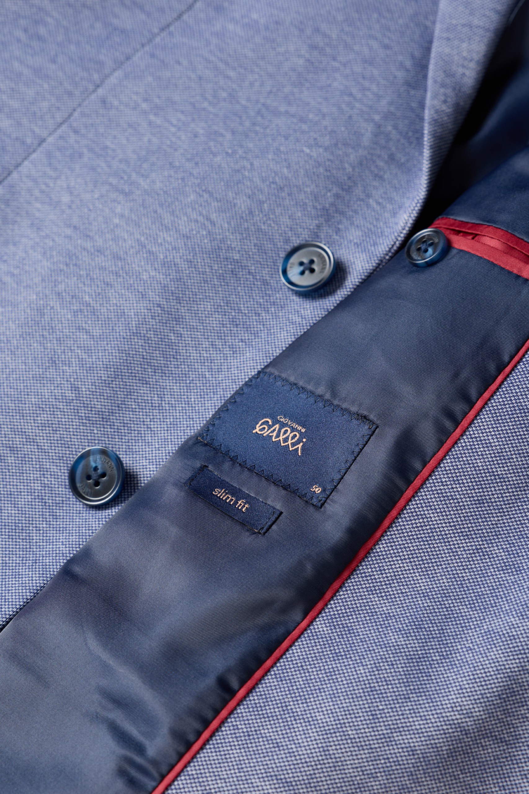 Blazer slim fit em algodão