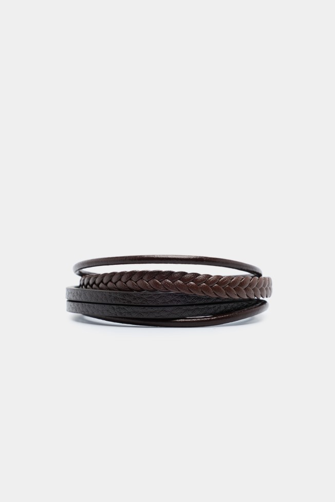 Pulseira com efeito de couro Pulseira com efeito de couro