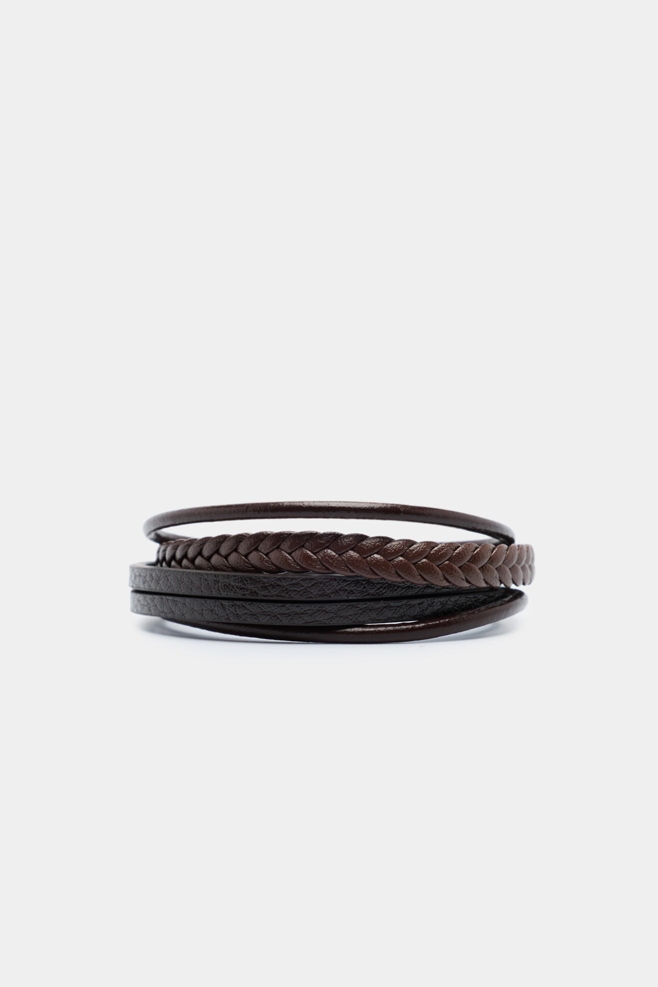 Pulseira com efeito de couro