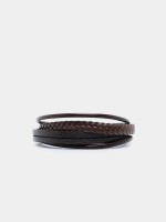 Pulseira com efeito de couro