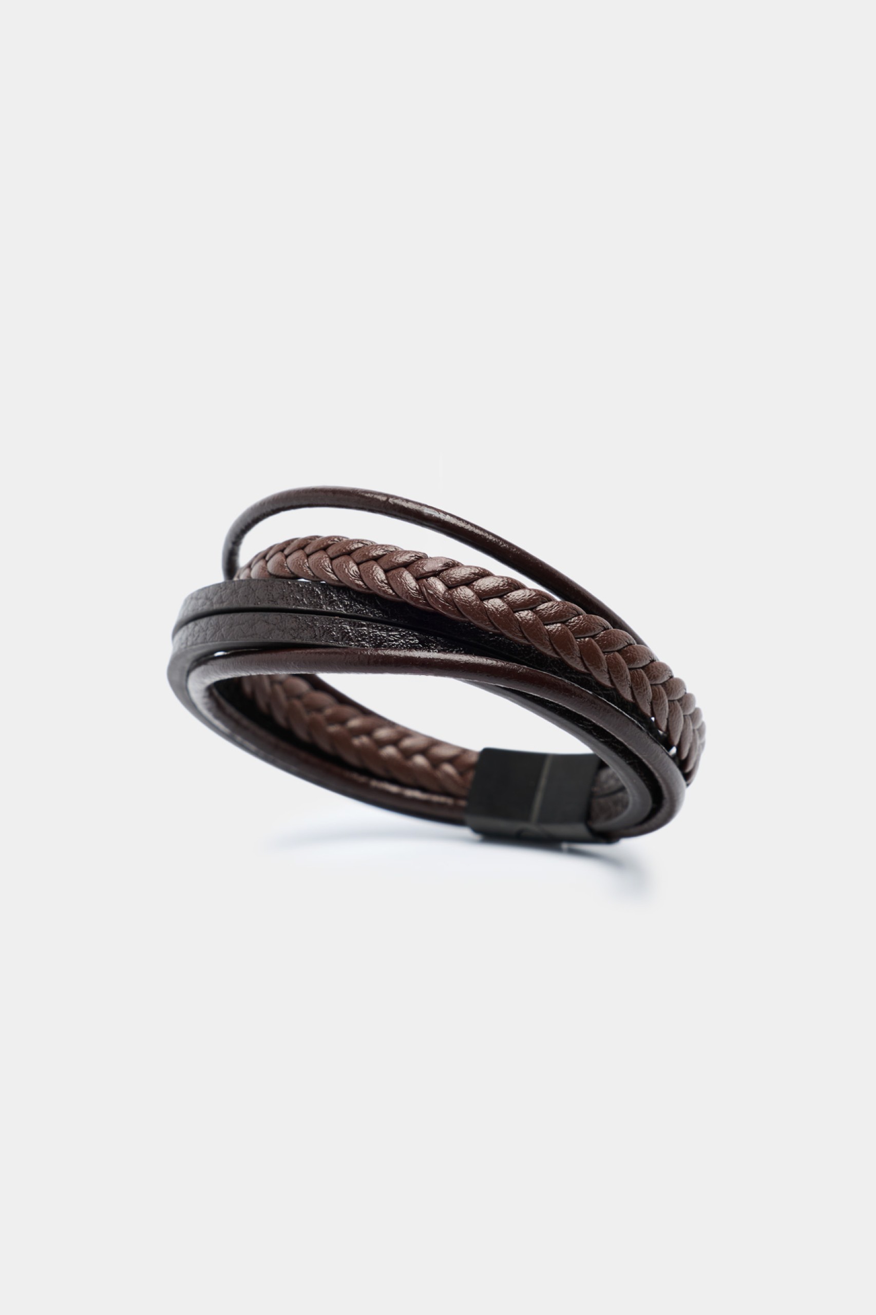 Pulseira com efeito de couro
