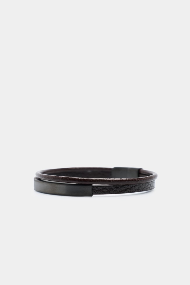 Pulseira com efeito de couro Pulseira com efeito de couro