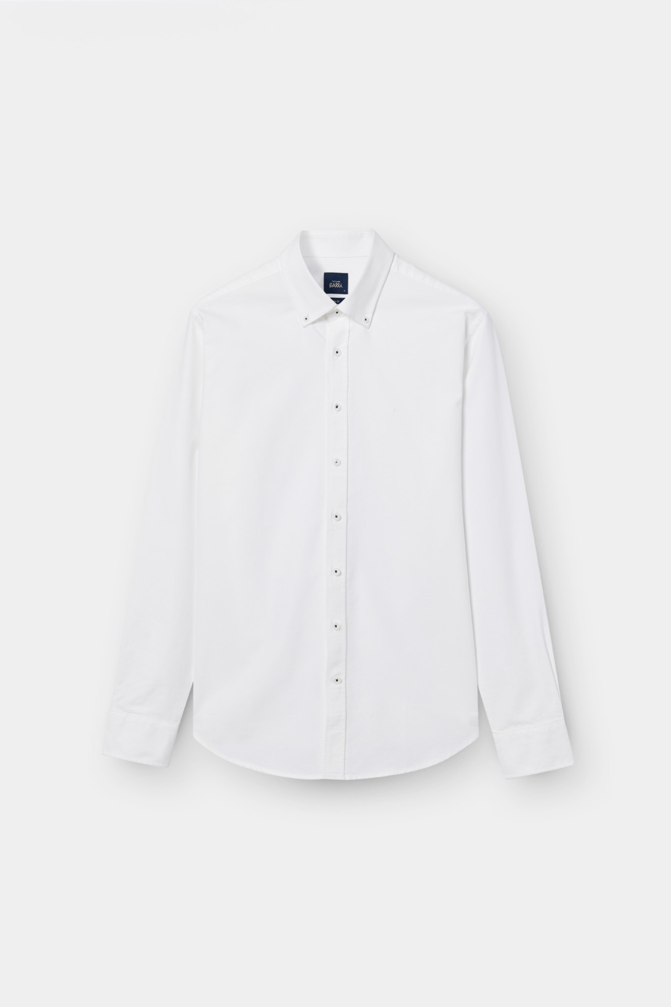 Camisa Oxford blanca de corte ajustado