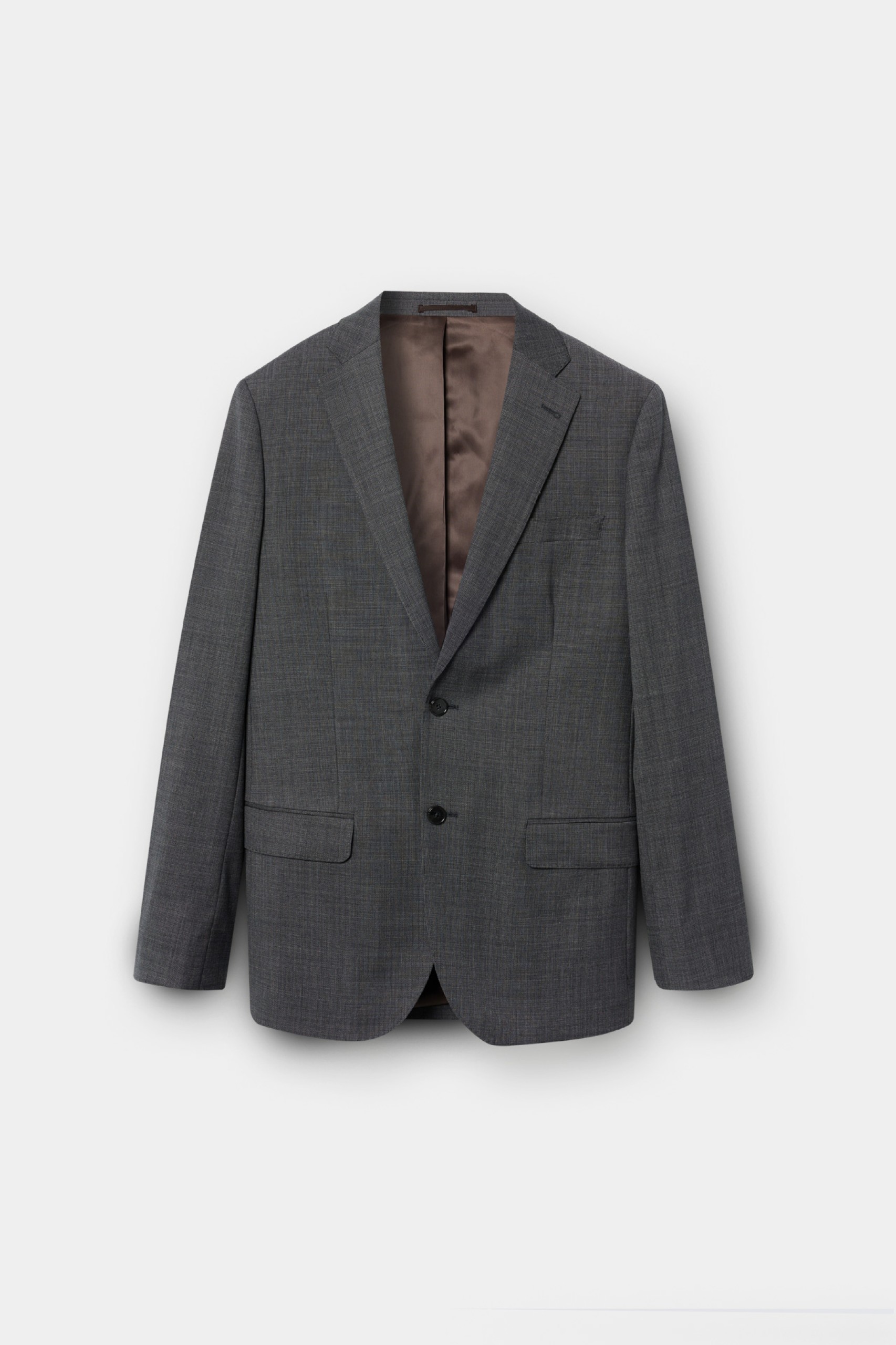 Fato clássico slim fit em lã