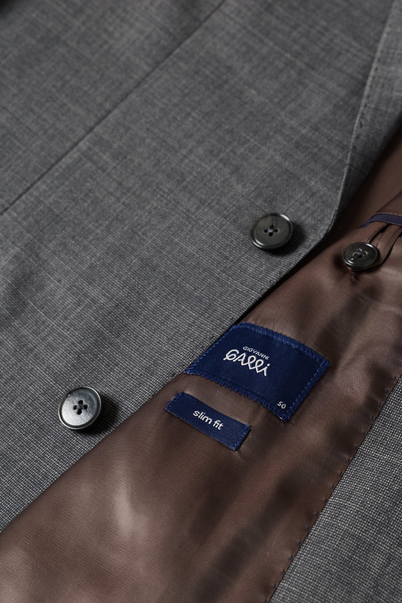 Fato cl�ssico slim fit em l�