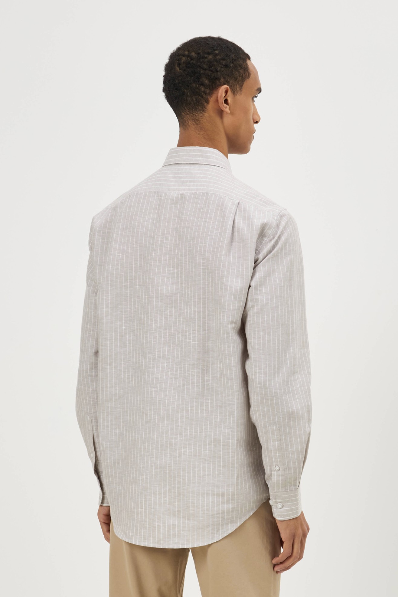 Camisa �s riscas regular fit