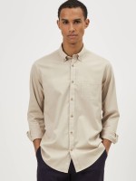 Camisa regular fit em algod�o