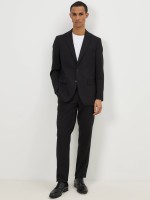 Fato regular fit em preto