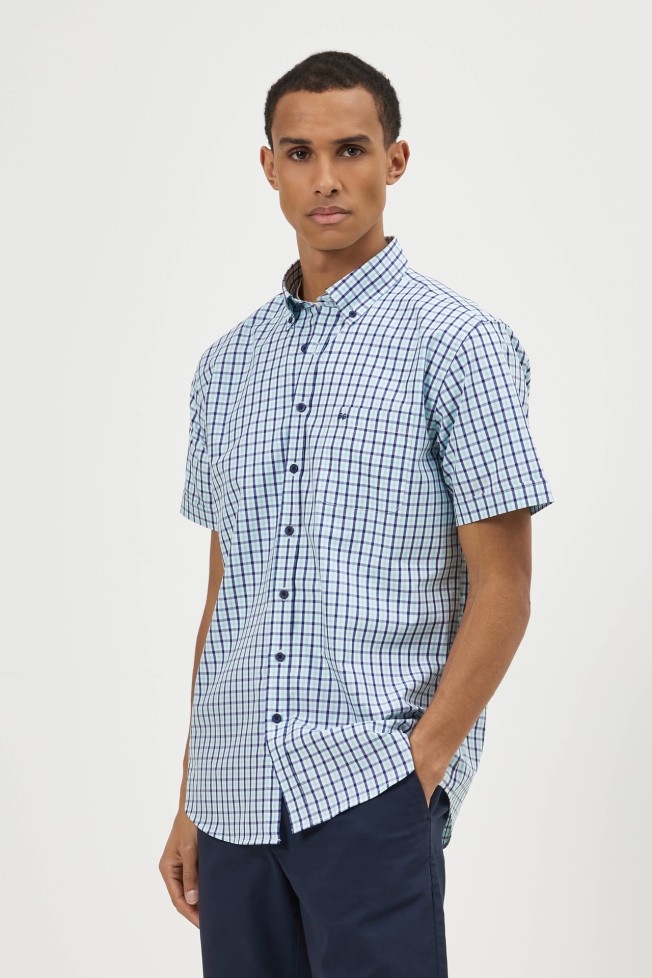 Camisa regular fit a cuadros