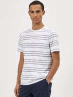 T-shirt �s riscas em algod�o