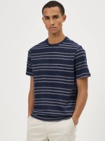 T-shirt �s riscas em algod�o