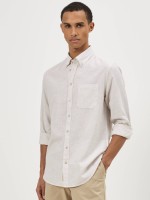 Camisa regular fit em linho