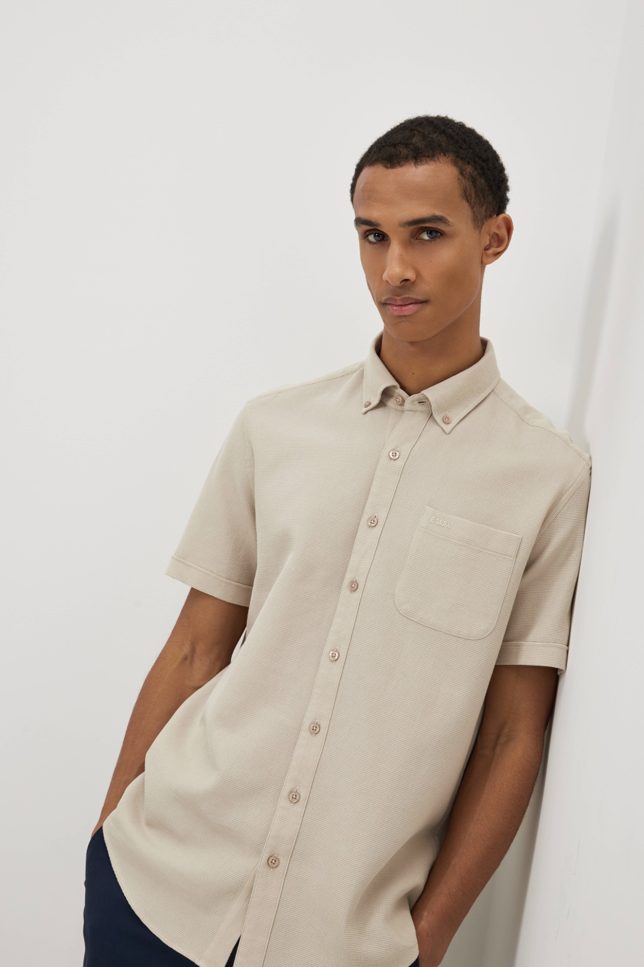 Camisa de manga curta regular fit