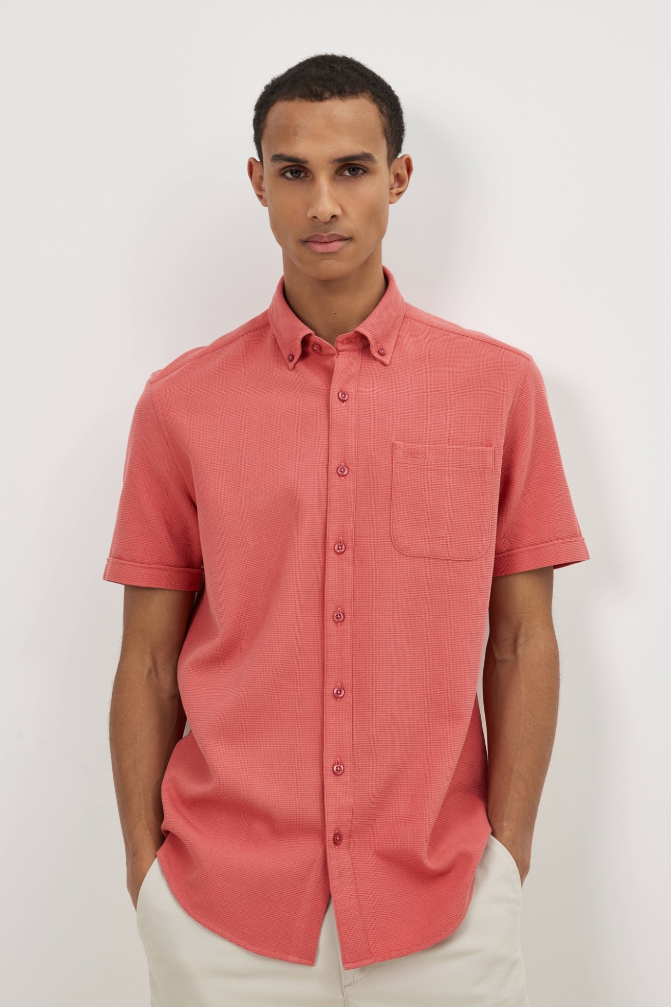 Camisa de manga curta regular fit