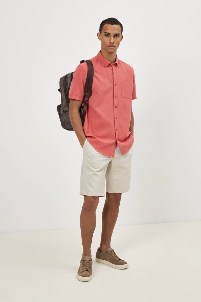 Camisa de manga curta regular fit Camisa de manga curta regular fit