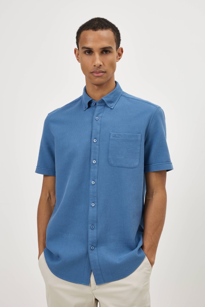 Camisa de manga curta regular fit Camisa de manga curta regular fit