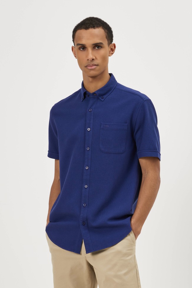 Camisa de manga curta regular fit Camisa de manga curta regular fit