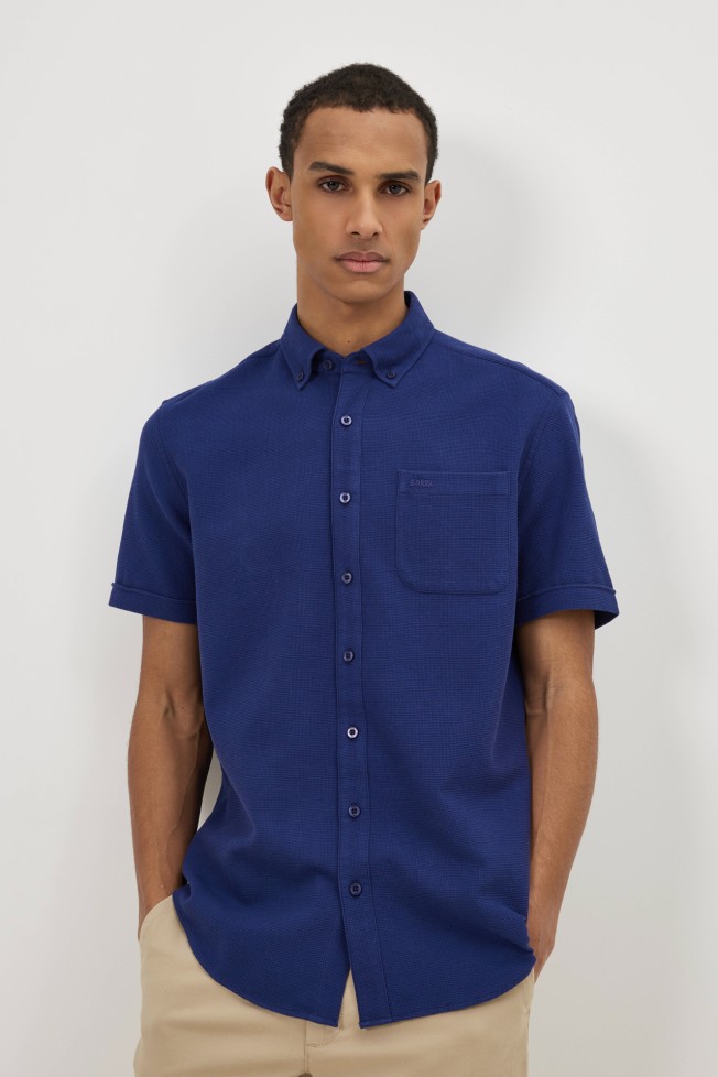 Camisa de manga curta regular fit Camisa de manga curta regular fit