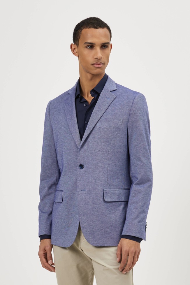 Blazer slim fit em algod�o