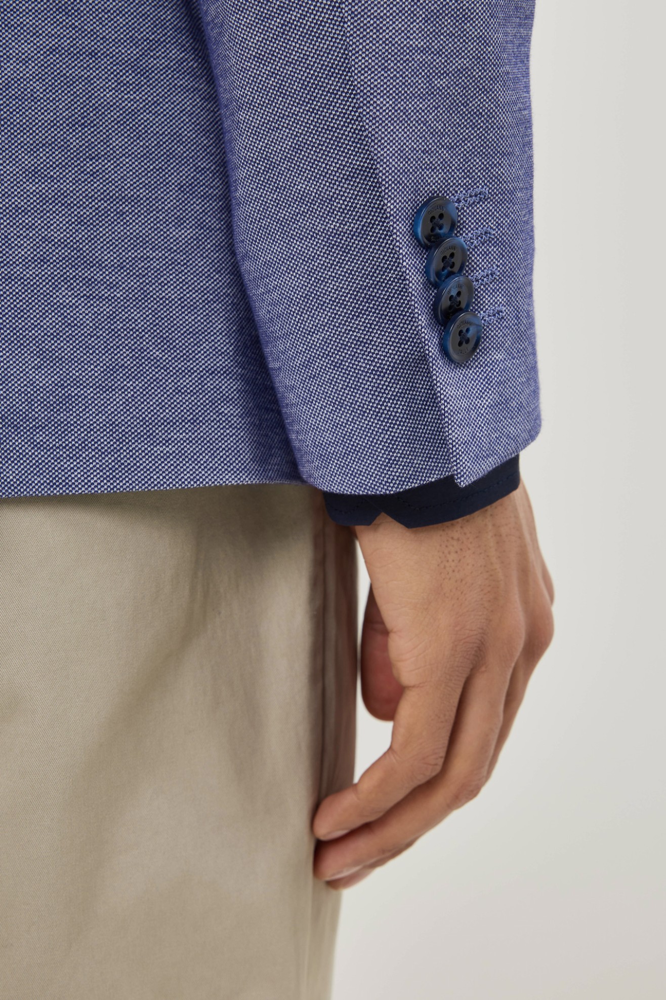 Blazer slim fit em algod�o