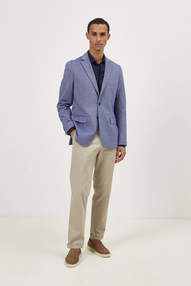 Blazer slim fit em algod�o