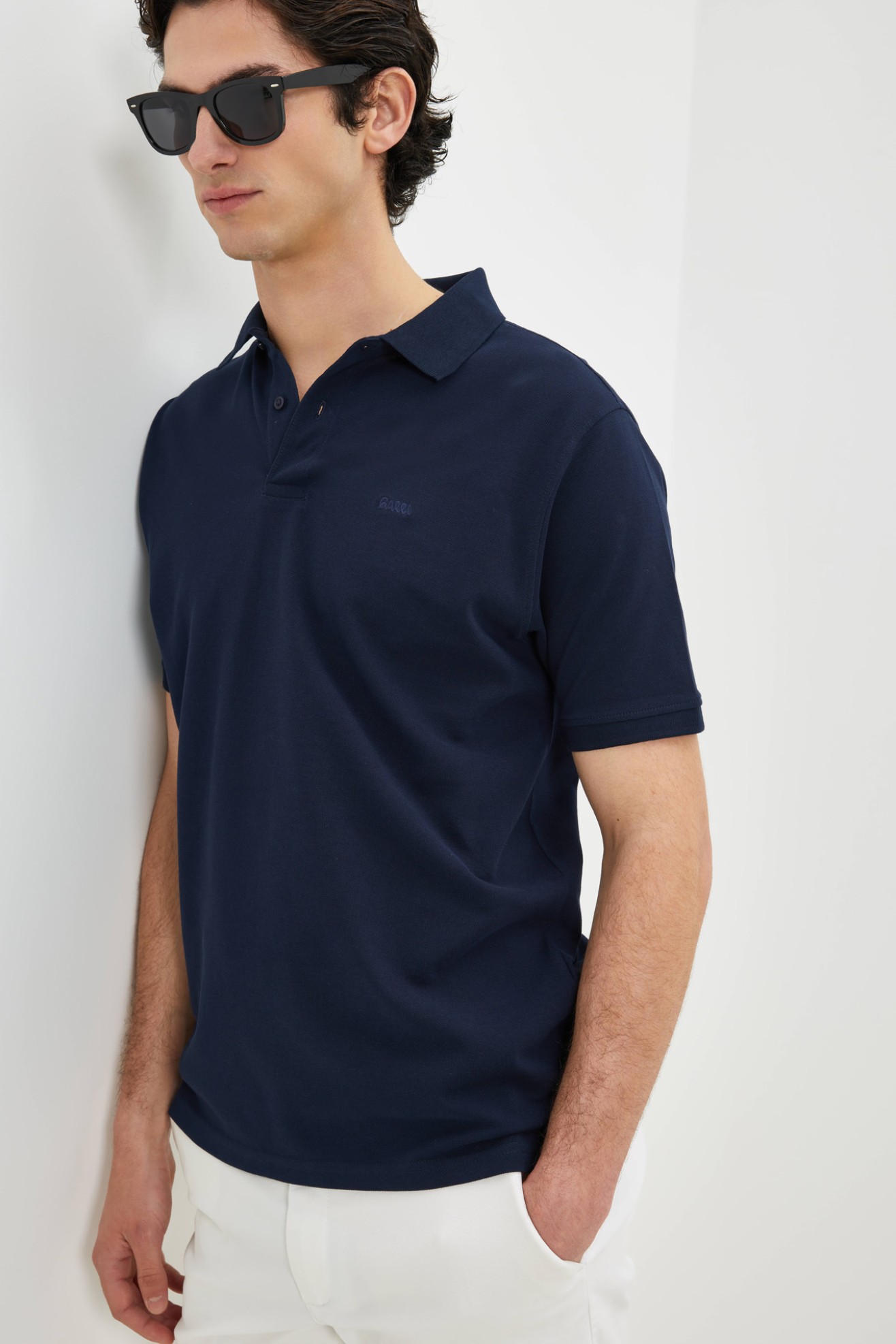 Polo de malha em algod�o