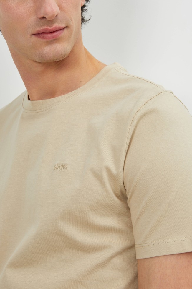 T-shirt de malha jersey regular fit T-shirt de malha jersey regular fit