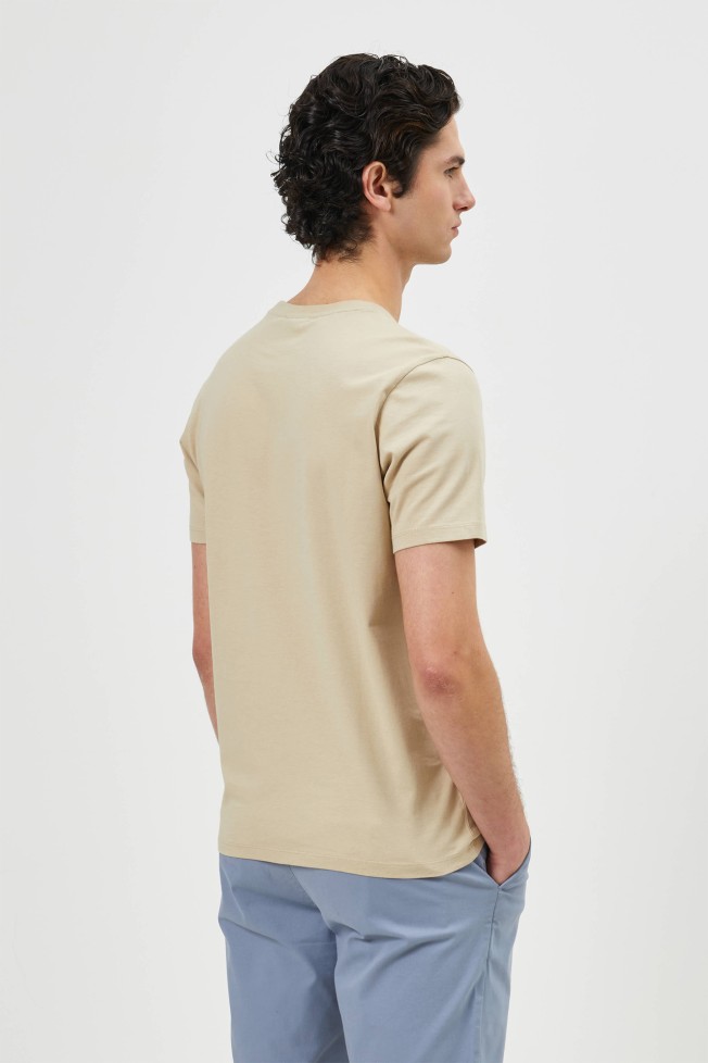 T-shirt de malha jersey regular fit T-shirt de malha jersey regular fit