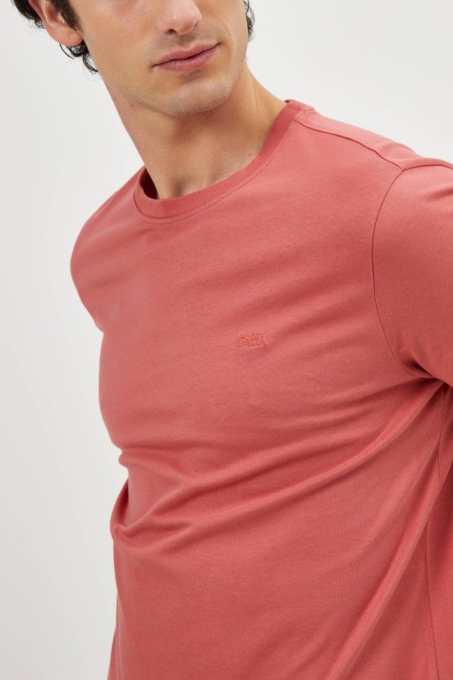 T-shirt de malha jersey regular fit T-shirt de malha jersey regular fit