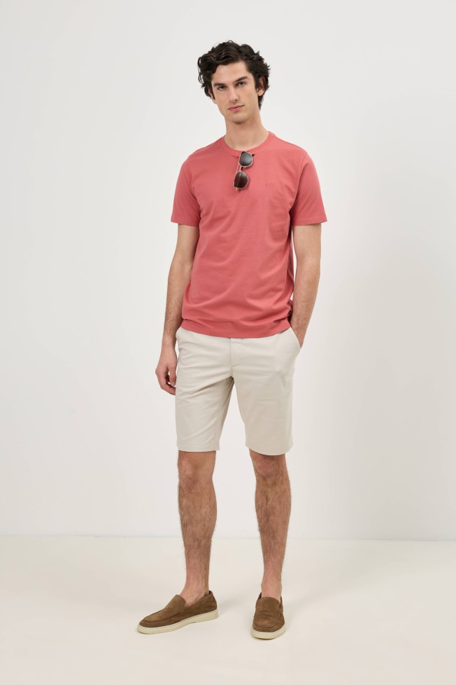 T-shirt de malha jersey regular fit T-shirt de malha jersey regular fit