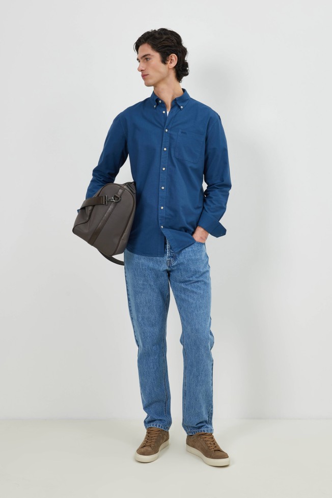 Camisa regular fit em algodão Camisa regular fit em algodão