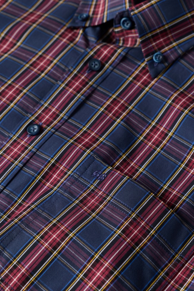 Camisa xadrez popeline regular fit Camisa xadrez popeline regular fit