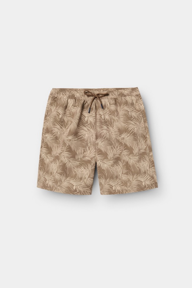Calções de banho estampado floral Calções de banho estampado floral