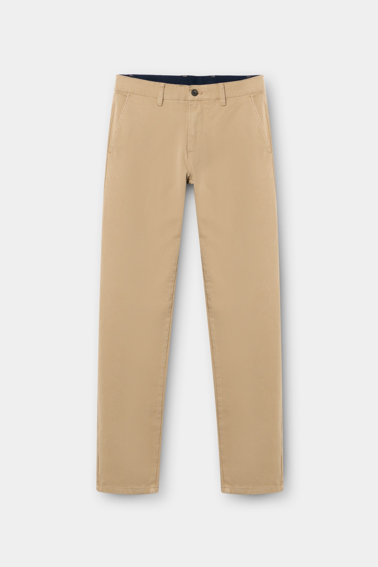 Cal�as chino comfort regular fit em bege