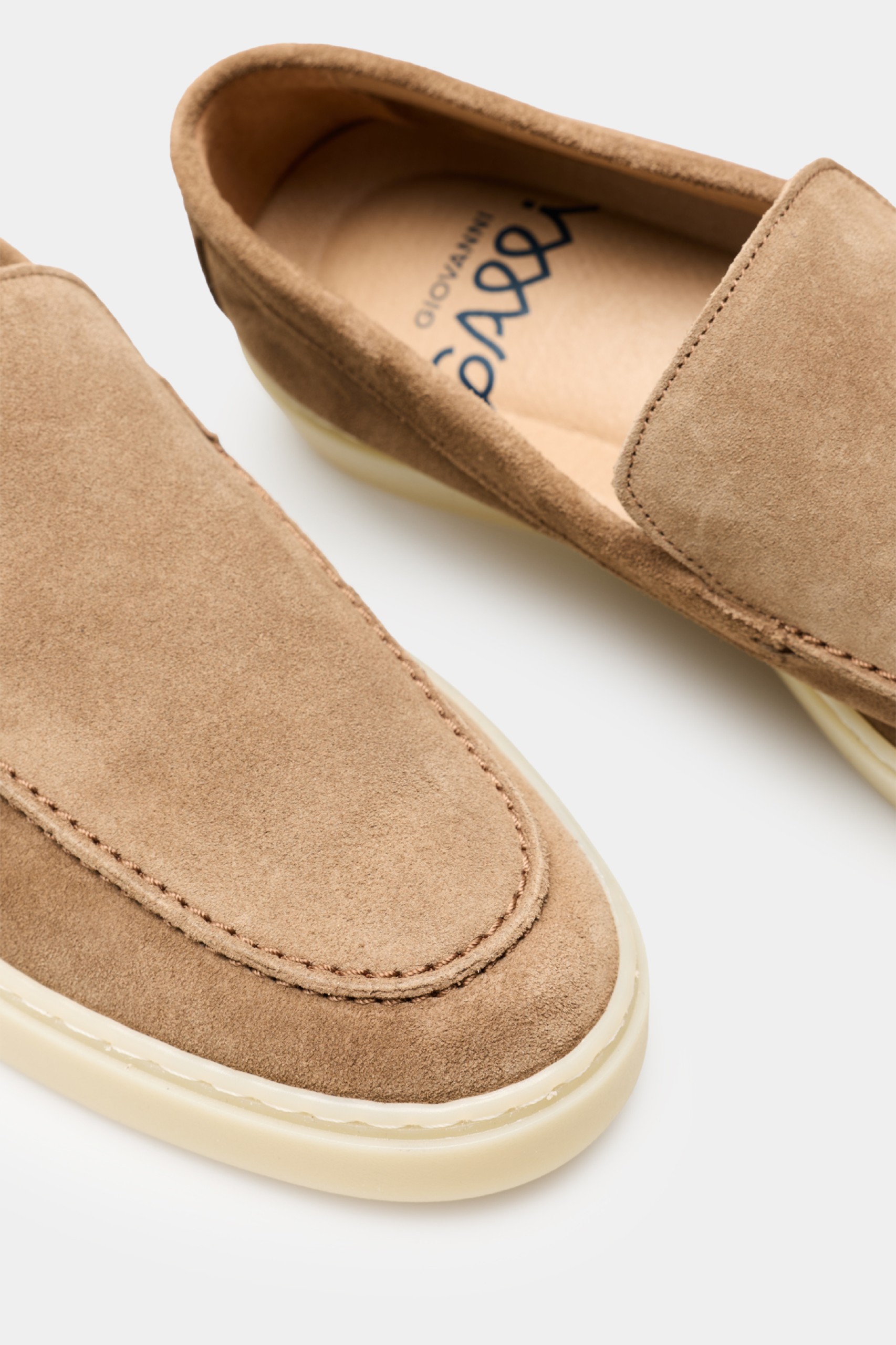 Mocasines de ante beige