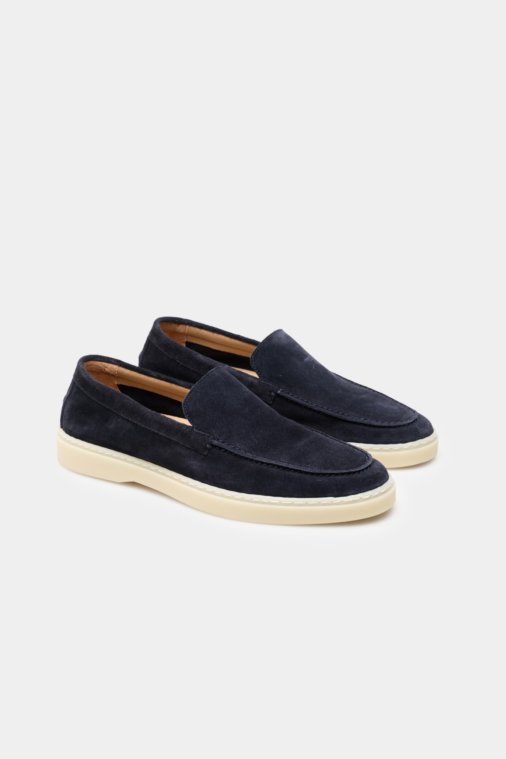 Mocasines de ante azul marino
