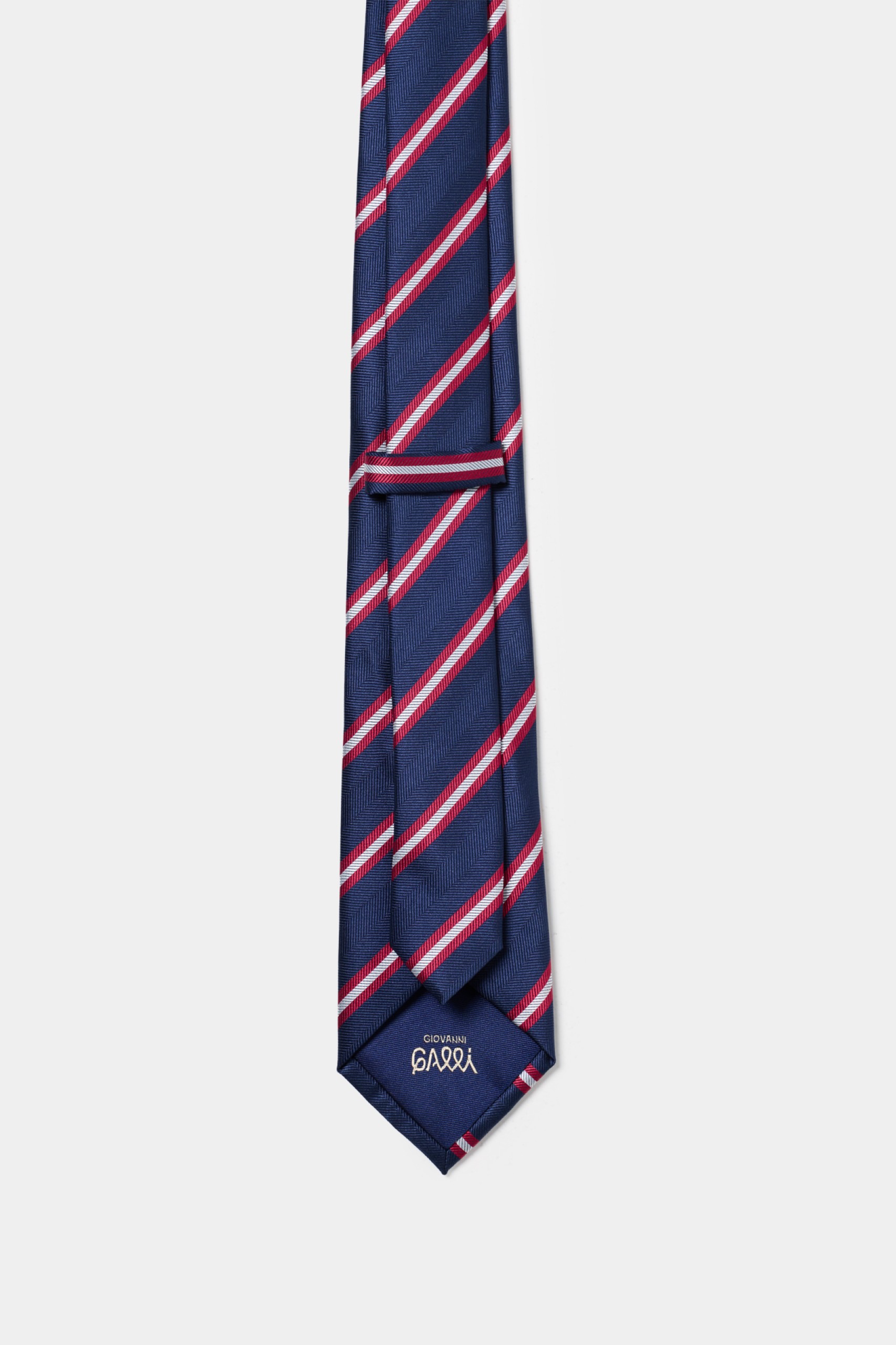 Corbata de rayas azules