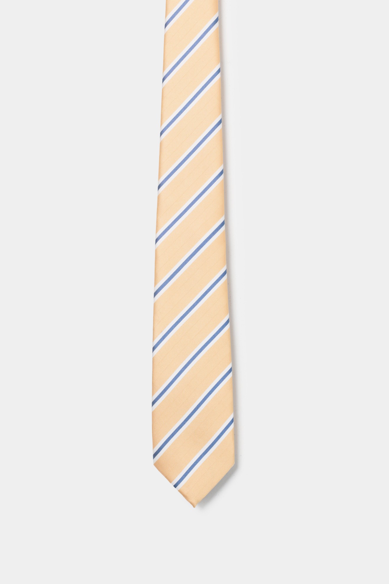 Corbata de rayas amarillas