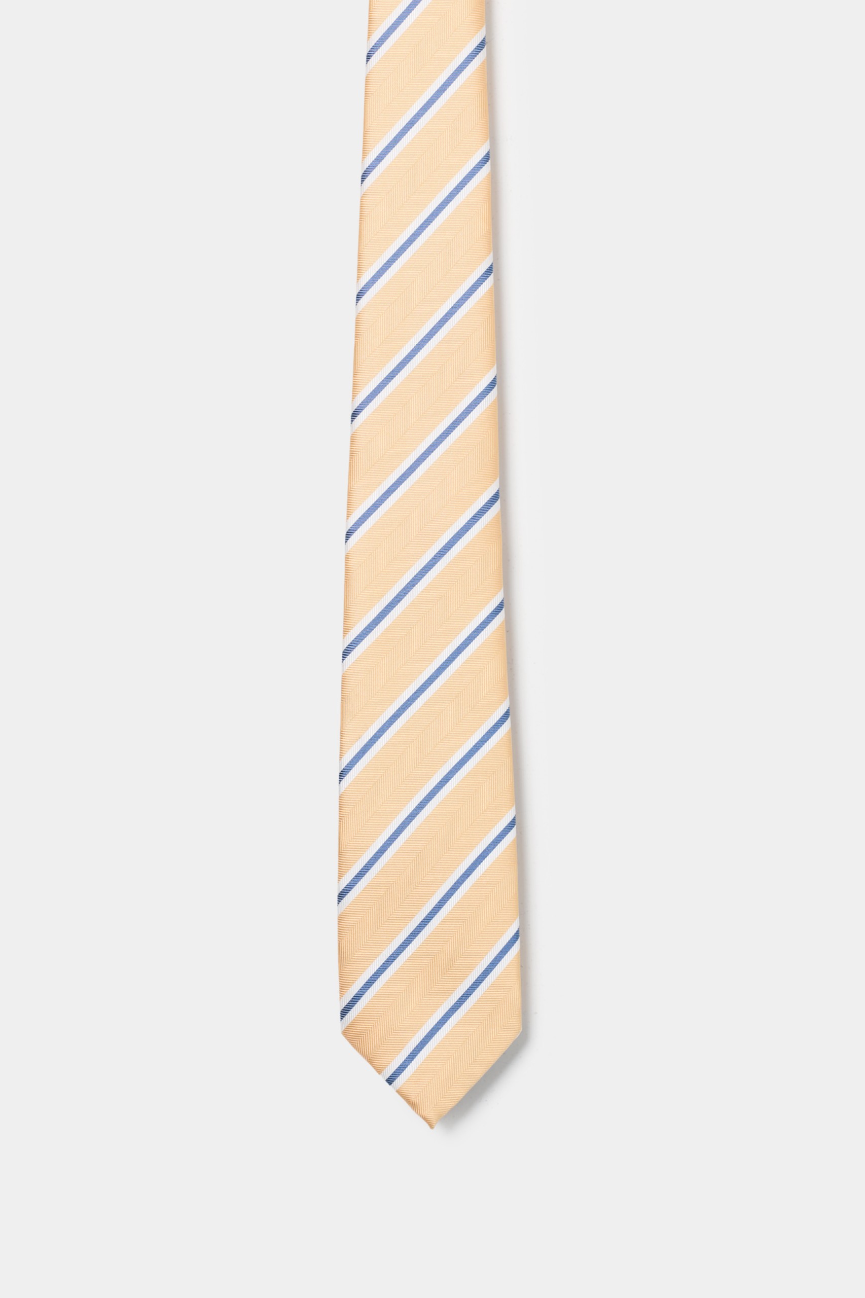 Corbata de rayas amarillas