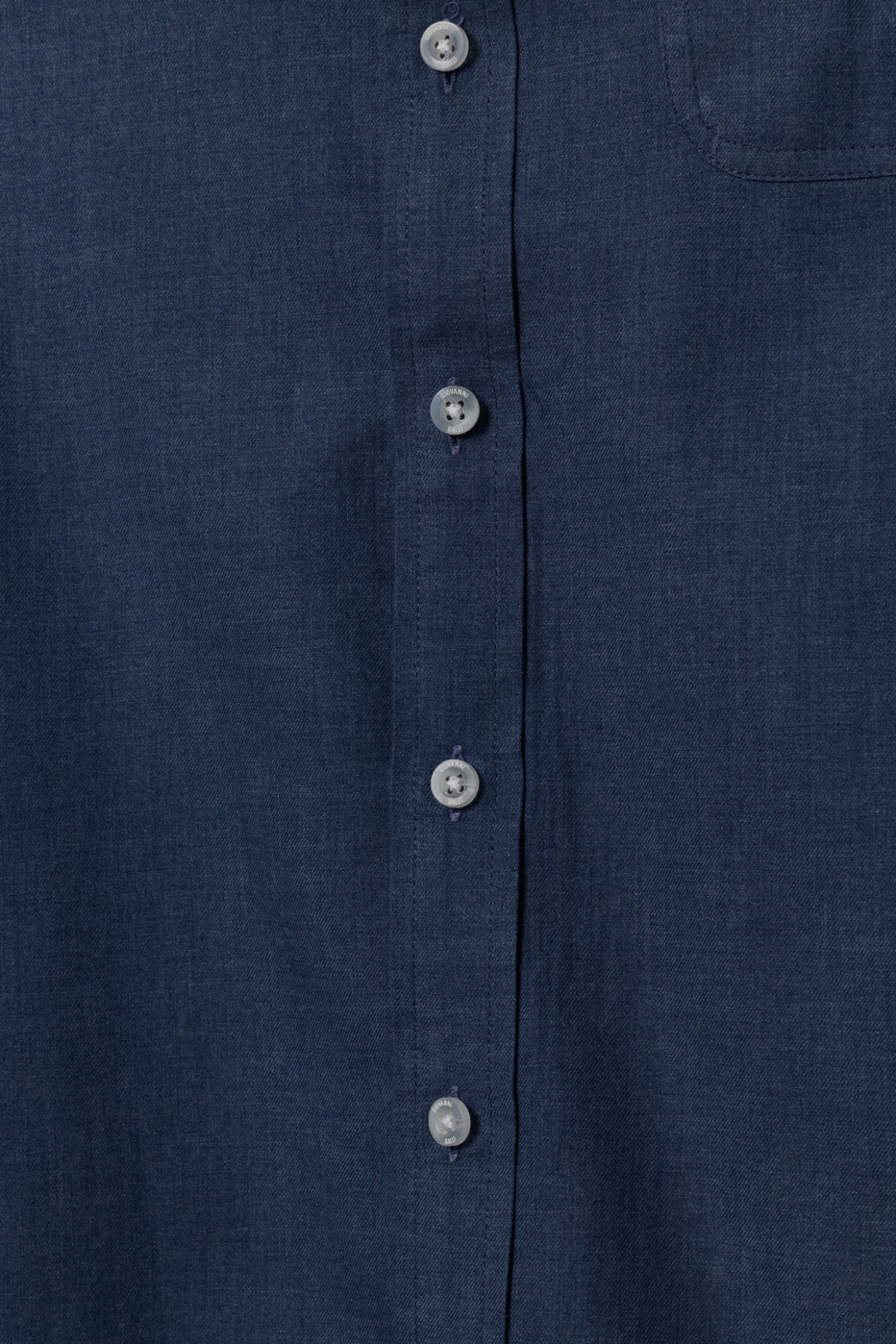 Camisa regular fit algod�o em azul