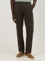 Cal�as chino comfort regular fit caqui-escuro