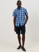 Camisa xadrez regular fit em algod�o