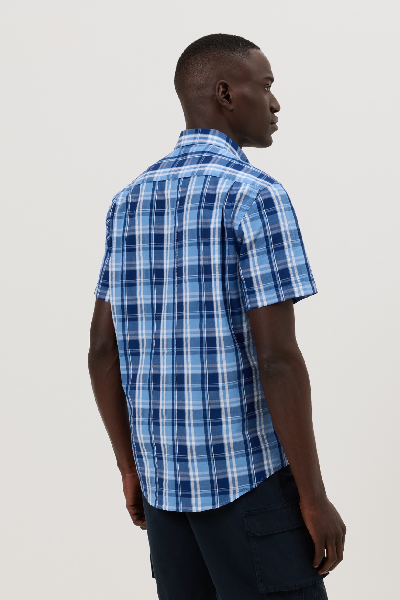 Camisa xadrez regular fit em algod�o