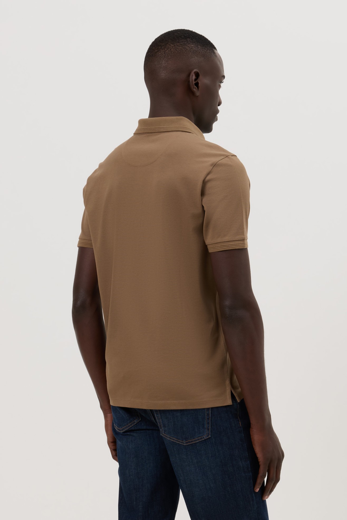 Polo em algod�o slim fit
