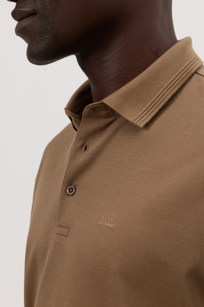 Polo em algodão slim fit Polo em algodão slim fit
