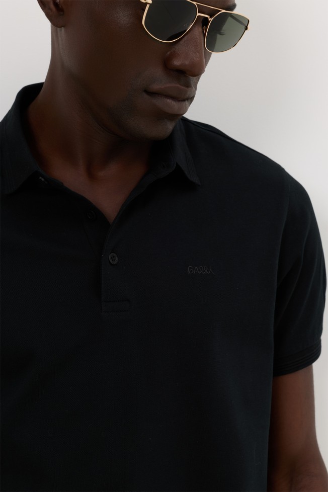 Polo em algodão slim fit Polo em algodão slim fit