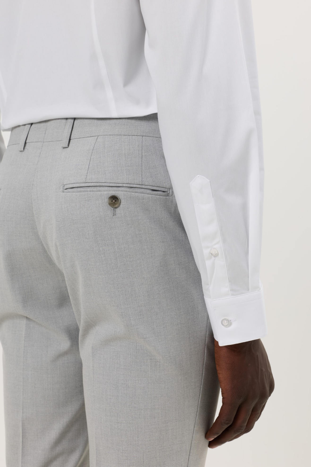 Fato cl�ssico slim fit Machine Washable & Non-Iron