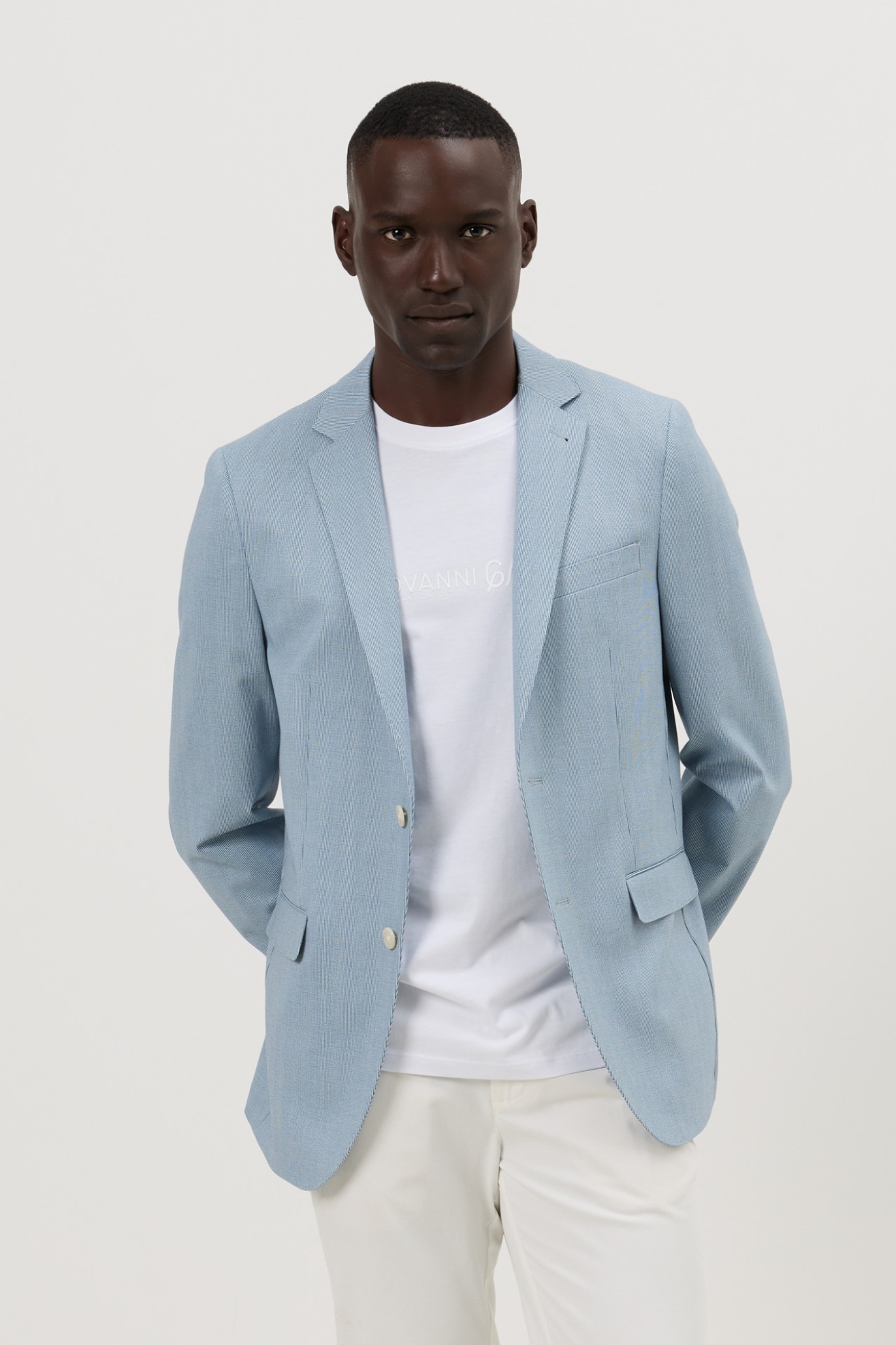 Blazer de malha slim fit